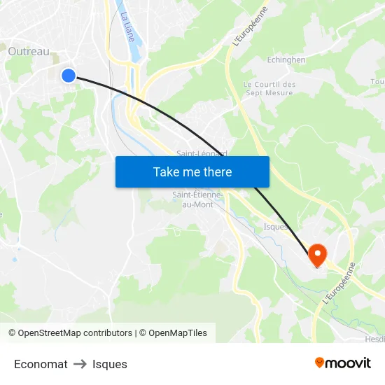 Economat to Isques map