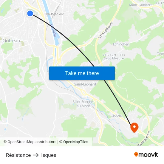 Résistance to Isques map