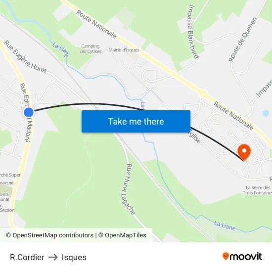 R.Cordier to Isques map