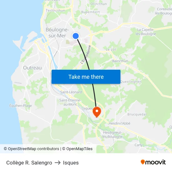 Collège R. Salengro to Isques map