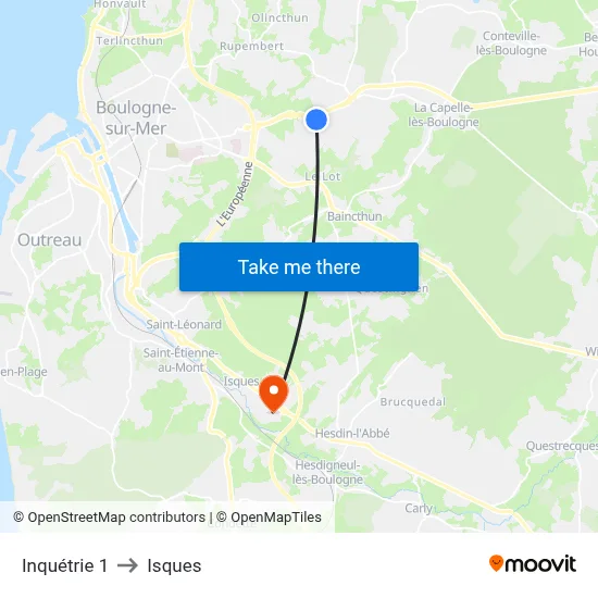 Inquétrie 1 to Isques map