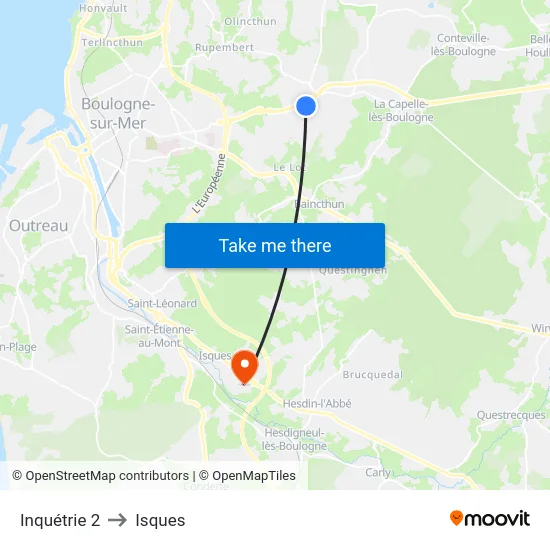 Inquétrie 2 to Isques map