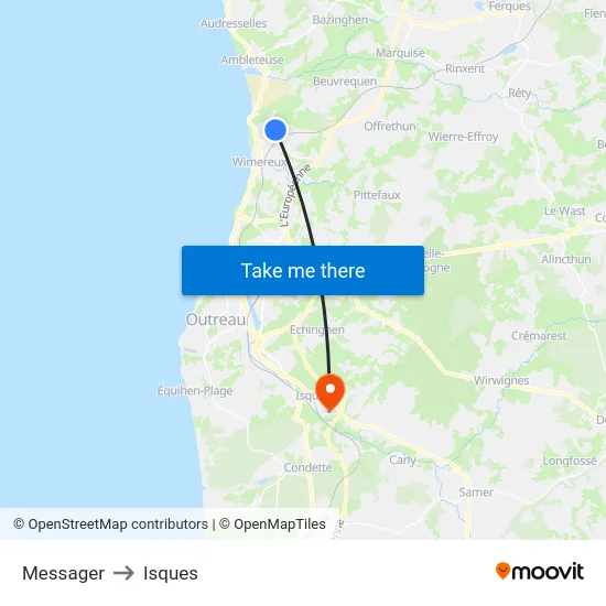 Messager to Isques map