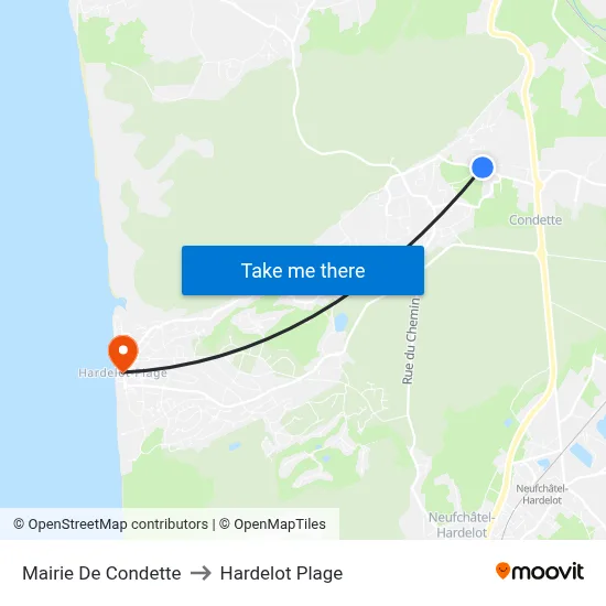 Mairie De Condette to Hardelot Plage map