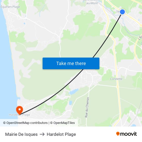 Mairie De Isques to Hardelot Plage map