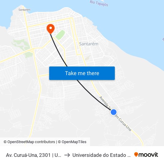 Av. Curuá-Una, 2301 | Ubs Jardelândia to Universidade do Estado do Pará (UEPA) map