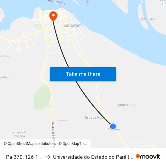 Pa-370, 126-1010 to Universidade do Estado do Pará (UEPA) map