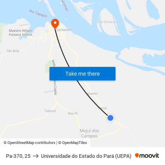 Pa-370, 25 to Universidade do Estado do Pará (UEPA) map