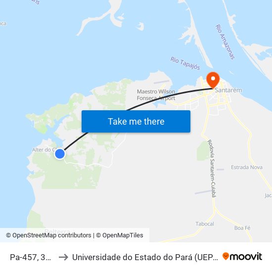 Pa-457, 349 to Universidade do Estado do Pará (UEPA) map