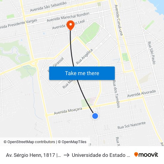 Av. Sérgio Henn, 1817 | Res. Regional to Universidade do Estado do Pará (UEPA) map