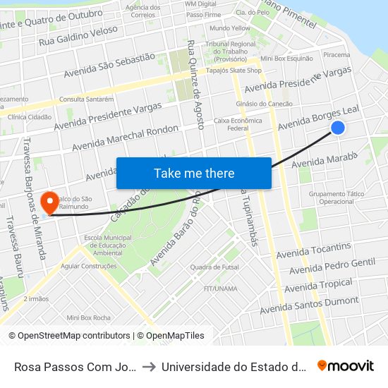 Rosa Passos Com José Almeida to Universidade do Estado do Pará (UEPA) map