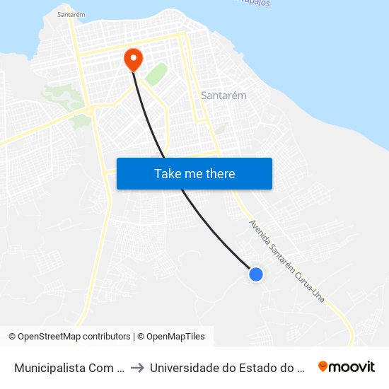 Municipalista Com Mutunuí to Universidade do Estado do Pará (UEPA) map