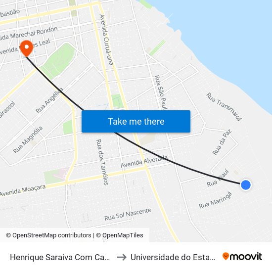 Henrique Saraiva Com Cauã | Sentido Noroeste to Universidade do Estado do Pará (UEPA) map