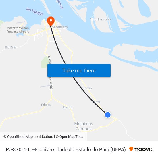 Pa-370, 10 to Universidade do Estado do Pará (UEPA) map