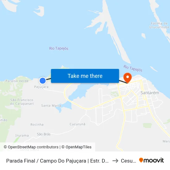 Parada Final / Campo Do Pajuçara | Estr. Do Pajuçara, 117 to Cesupeg map