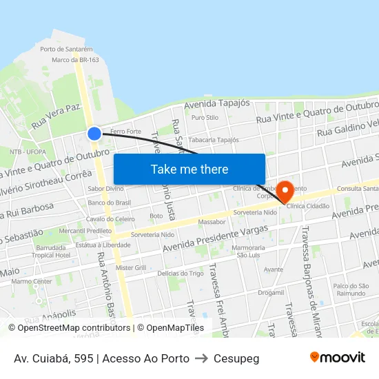 Av. Cuiabá, 595 | Acesso Ao Porto to Cesupeg map