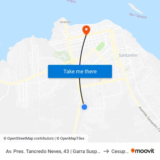 Av. Pres. Tancredo Neves, 43 | Garra Suspensões to Cesupeg map