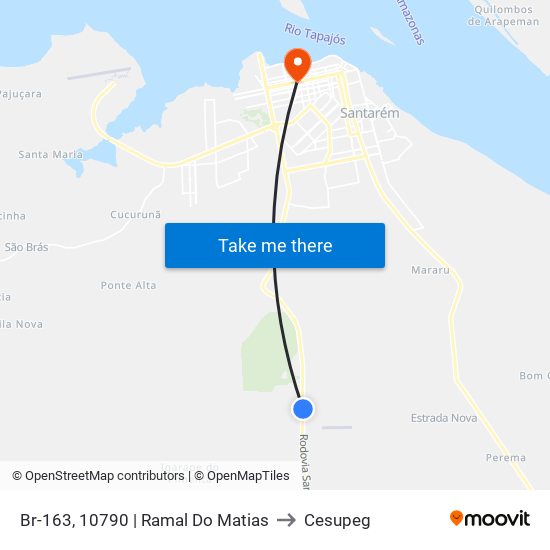 Br-163, 10790 | Ramal Do Matias to Cesupeg map