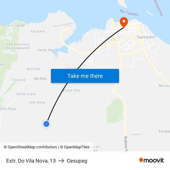 Estr. Do Vila Nova, 13 to Cesupeg map