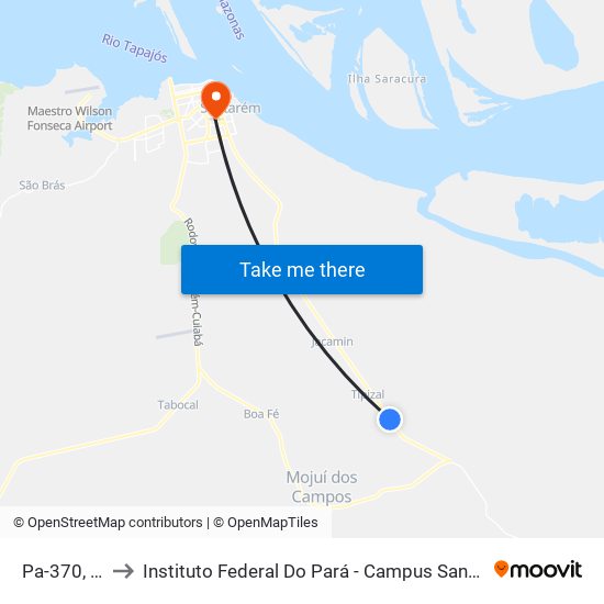 Pa-370, 45 to Instituto Federal Do Pará - Campus Santarém map