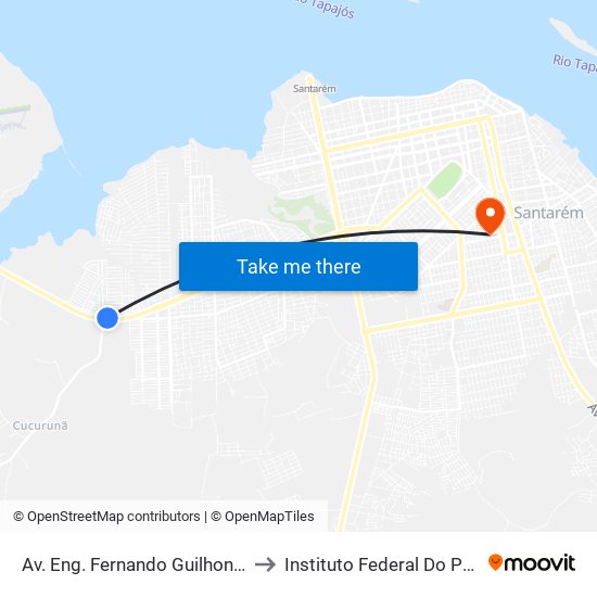 Av. Eng. Fernando Guilhon, 5000 | Oposto Ao Eetepa to Instituto Federal Do Pará - Campus Santarém map