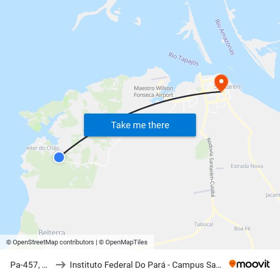 Pa-457, 349 to Instituto Federal Do Pará - Campus Santarém map