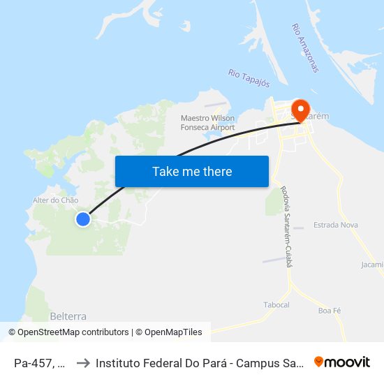 Pa-457, 349 to Instituto Federal Do Pará - Campus Santarém map