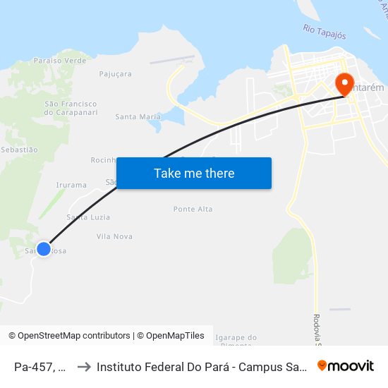 Pa-457, 103 to Instituto Federal Do Pará - Campus Santarém map