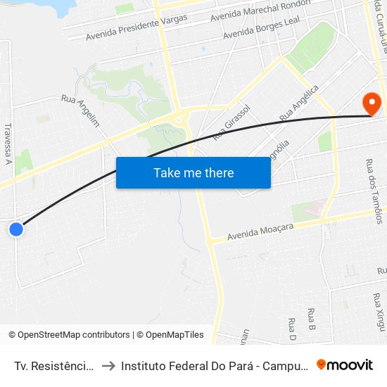 Tv. Resistência, 173 to Instituto Federal Do Pará - Campus Santarém map
