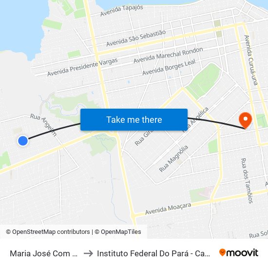 Maria José Com Araruama to Instituto Federal Do Pará - Campus Santarém map