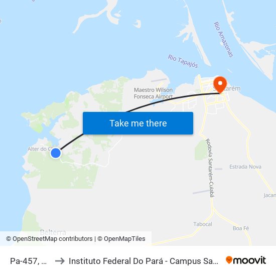 Pa-457, 349 to Instituto Federal Do Pará - Campus Santarém map