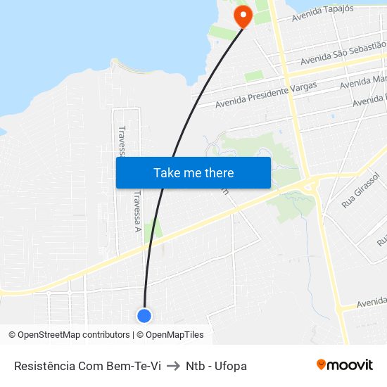 Resistência Com Bem-Te-Vi to Ntb - Ufopa map
