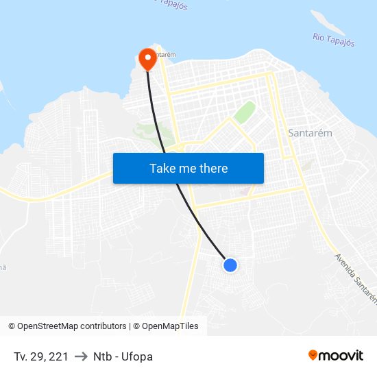 Tv. 29, 221 to Ntb - Ufopa map