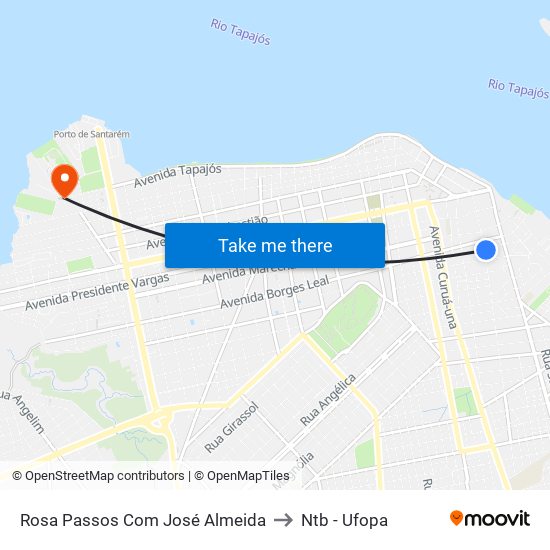 Rosa Passos Com José Almeida to Ntb - Ufopa map