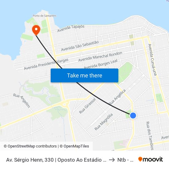 Av. Sérgio Henn, 330 | Oposto Ao Estádio Colosso Dos Tapajós to Ntb - Ufopa map