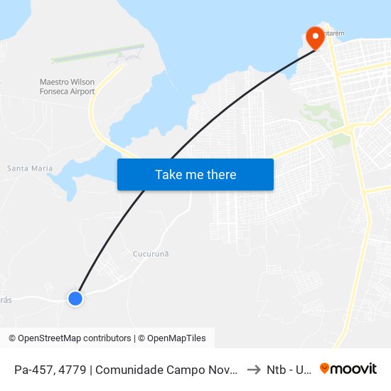 Pa-457, 4779 | Comunidade Campo Novo, Sent. Centro to Ntb - Ufopa map