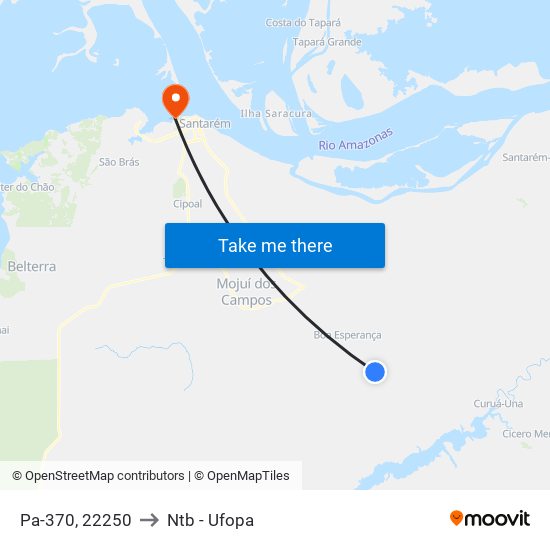 Pa-370, 22250 to Ntb - Ufopa map