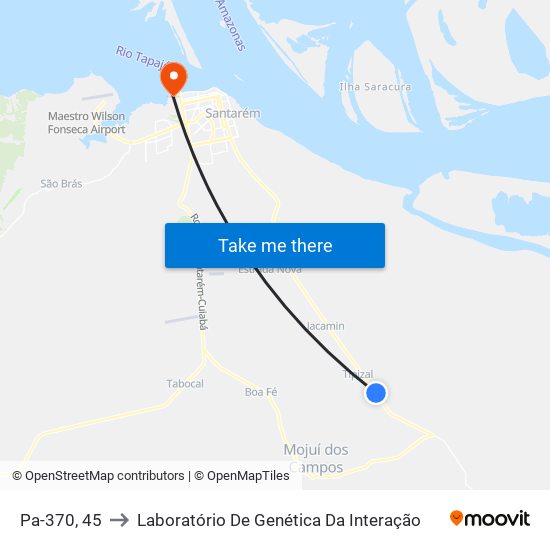 Pa-370, 45 to Laboratório De Genética Da Interação map