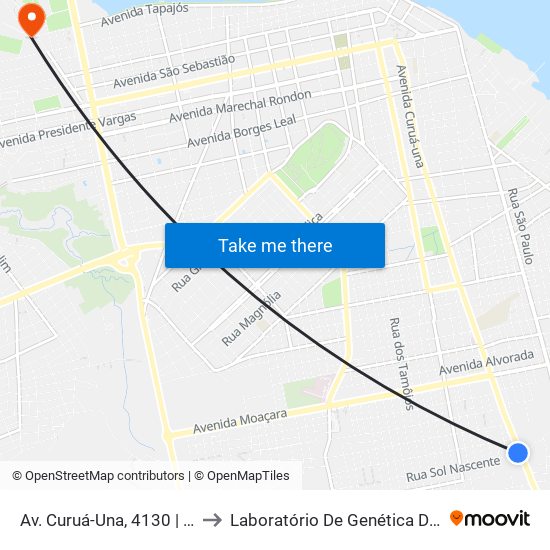 Av. Curuá-Una, 4130 | Avis Pará to Laboratório De Genética Da Interação map