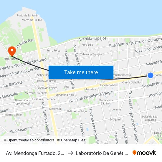 Av. Mendonça Furtado, 2012 | Banco Itaú to Laboratório De Genética Da Interação map