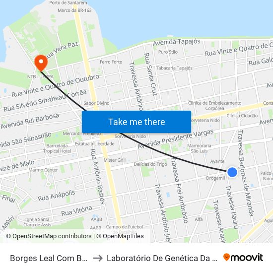 Borges Leal Com Barjonas to Laboratório De Genética Da Interação map