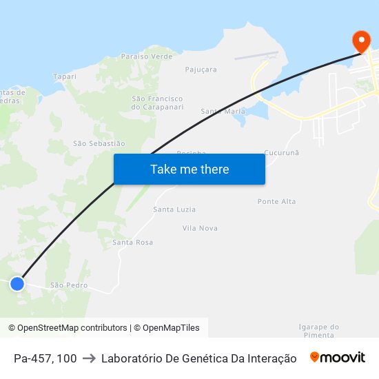 Pa-457, 100 to Laboratório De Genética Da Interação map