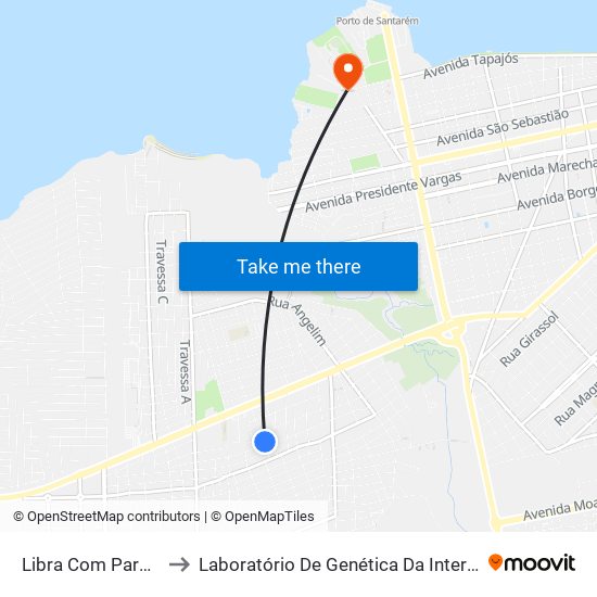 Libra Com Paraíso to Laboratório De Genética Da Interação map