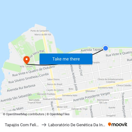 Tapajós Com Felisbelo to Laboratório De Genética Da Interação map