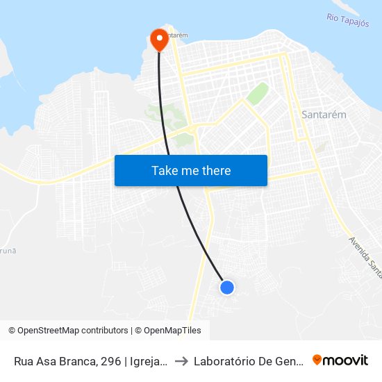 Rua Asa Branca, 296 | Igreja Santo Antônio De Paula to Laboratório De Genética Da Interação map