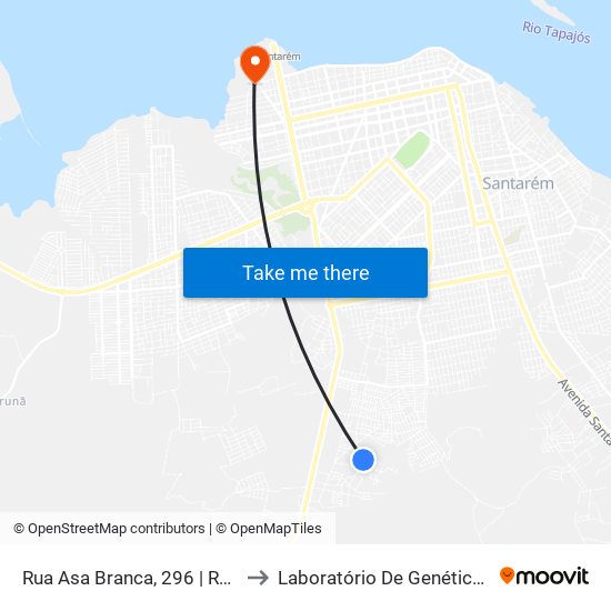 Rua Asa Branca, 296 | Rua Da Amizade to Laboratório De Genética Da Interação map