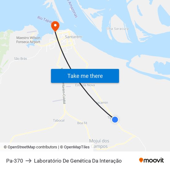 Pa-370 to Laboratório De Genética Da Interação map