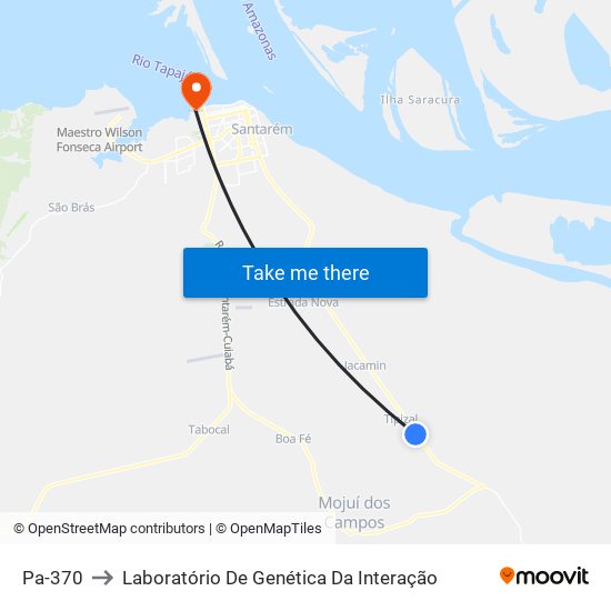 Pa-370 to Laboratório De Genética Da Interação map