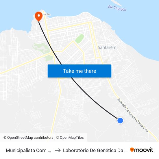 Municipalista Com Mutunuí to Laboratório De Genética Da Interação map