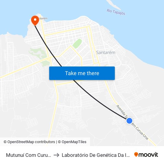 Mutunuí Com Curuá-Una to Laboratório De Genética Da Interação map